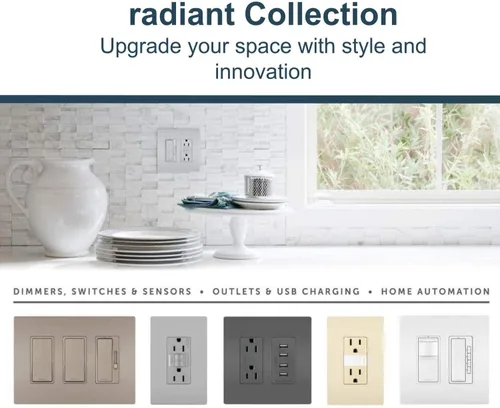 Vista 7 de Legrand Radiant - Salida dúplex GFCI resistente a manipulaciones de 20 amperios, color blanco, paquete de 3