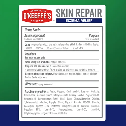 Vista 13 de O'Keeffe's Crema corporal reparadora de la piel para aliviar el eccema, tubo de 7 onzas (paquete de 1) – Alivio de la picazón de 48 horas en un solo
