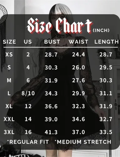 Vista 5 de LANSHULAN Vestido de manga larga de encaje negro drapeado bodycon gótico vintage vestidos ropa