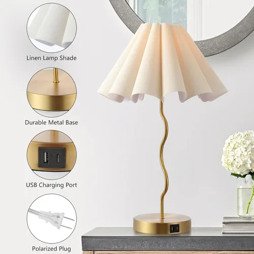 Vista 4 de EOEYYOYB Lámparas de mesa para dormitorio, sala de estar, juego de 2 lámparas modernas regulables táctiles para mesa auxiliar, mesita de noche