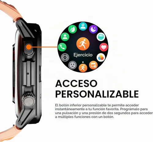 Vista 7 de AGM Legion Pro - Reloj inteligente resistente, pantalla AMOLED de 1.43 pulgadas (60 Hz, 600 nits), a prueba de golpes y caídas, 164.0 ft