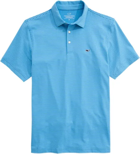 Vista 23 de Vineyard Vines Polo Bradley Stripe Sankaty para hombre Ocean Breeze Tejeda
