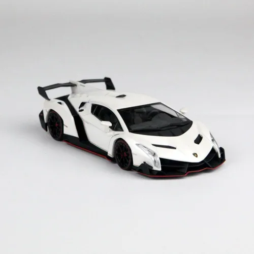 Vista 2 de Kyosho Lamborghini Veneno fundido a presión, blanco (escala 1:43)