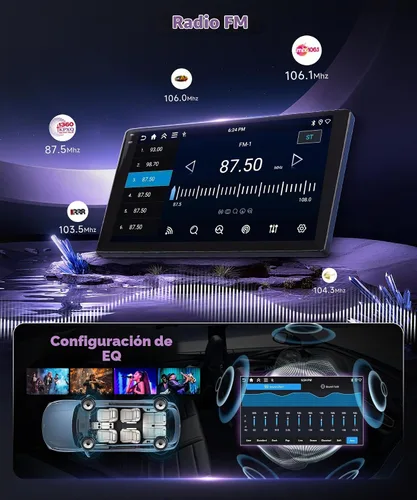 Vista 5 de podofo Radio de coche Android 15 4G+128G para Suzuki Swift 2011-2015
