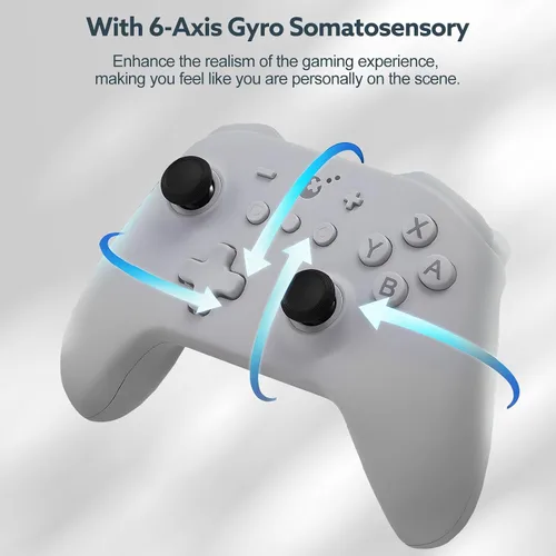 Vista 4 de [No Drift] GuliKit KK3 Bluetooth Controller for Switch/Switch OLED/Steam Deck/Android/iOS, Gulikit KK3 Wireless Controller with TMR Joysticks & Hall