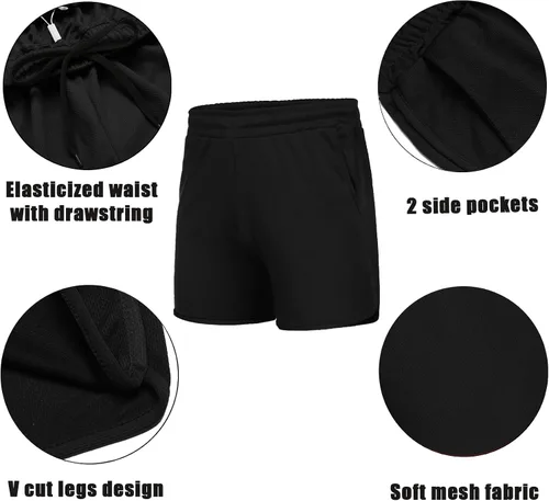 Vista 4 de COOFANDY Pantalones cortos de entrenamiento para hombre de 5 pulgadas, paquete de 2 pantalones cortos deportivos de secado rápido con bolsillos