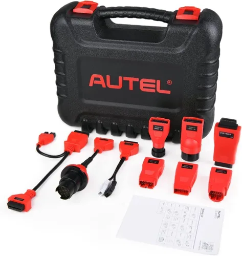 Vista 5 de Autel MaxiSys MSOBD2KIT Kit de adaptador no OBDII, 9 conectores de diagnóstico OBD con funda de transporte moldeada por soplado resistente