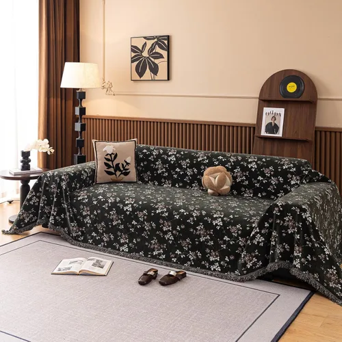 Vista 10 de DREAMINGO Fundas de sofá biplaza para sofá de 2 plazas, manta jacquard moderna y minimalista protectora de muebles para mascotas, lavable, funda