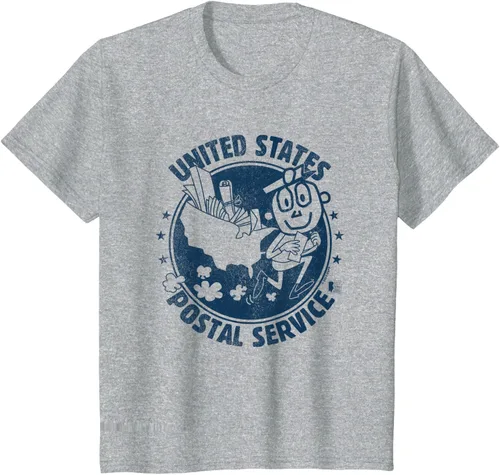 Vista 11 de USPS Camiseta Mr Zip US Postal Service, Gris Gris Oscuro