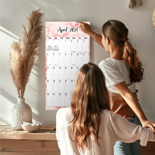 Vista 620 de Calendario de grises africanos 2025 2026 – Planificador mensual de pared de aves africanas – 12 x 18 pulgadas (abierto), calendario de pared