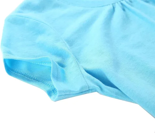 Vista 10 de Bienzoe Camiseta de secado rápido transpirable para niñas, NegroBlanco desteñidoRosa.