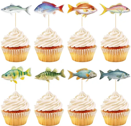 Vista 14 de 48 piezas de decoración de cupcakes de dinosaurio rugido dinosaurio decoración de pastel de cumpleaños para temática de dinosaurio, suministros
