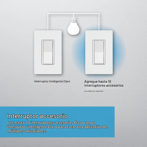 Vista 7 de Lutron Claro Interruptor de luz inteligente para iluminación Caseta, para luces LED, ventiladores, 5 amperios, un solo polo/3 vías, se requiere Negro