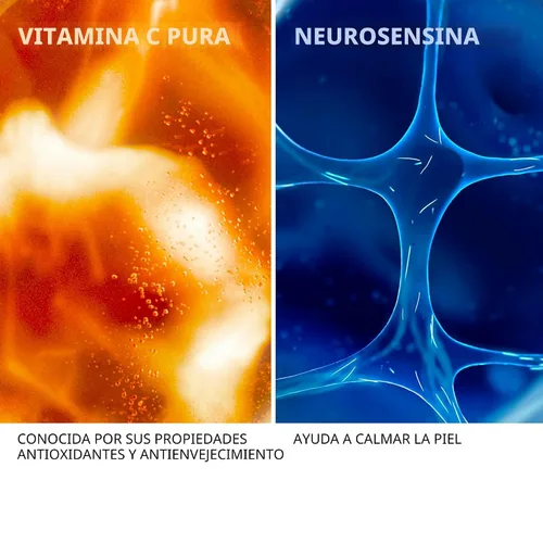 Vista 4 de La Roche-Posay Suero puro de Vitamina C al 12% para cara con ácido hialurónico y ácido salicílico, suero facial hidratante, aumenta la luminosidad