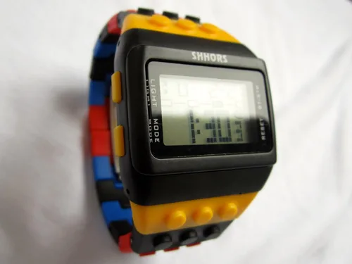 Vista 2 de Moda LED SHHORS Multicolor Banda de goma Deportes Reloj Unisex, Moderno
