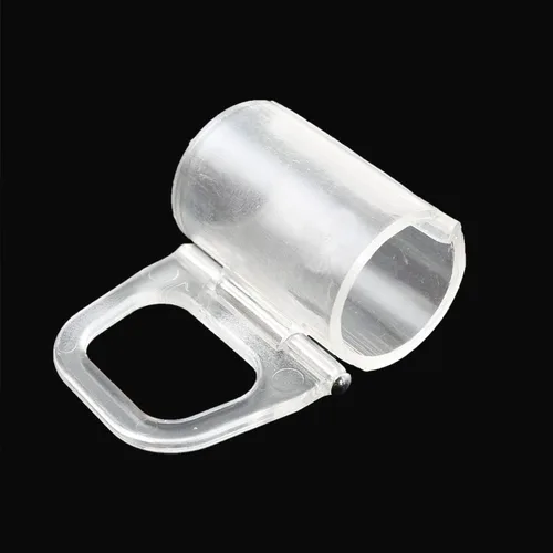 Vista 4 de Abrazadera de elevación sin cordón, persianas enrollables, mango transparente, ajuste de 0.787 in, barra para persianas enrollables, accesorios