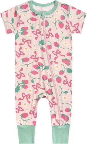 Vista 13 de Teach Leanbh Pijama de viscosa de bambú unisex para niños pequeños Azul Blanco/Cocodrilo