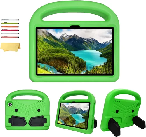 Vista 66 de Funda para tablet Kindle Fire 7 para niños (12.ª generación, versión 2022) con mango de pie de apoyo de forraje resistente, espuma EVA suave, a