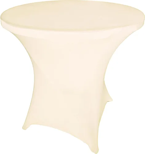 Vista 87 de Mantel de cóctel de elastano redondo de 24 pulgadas x 30 pulgadas de alto, color negro