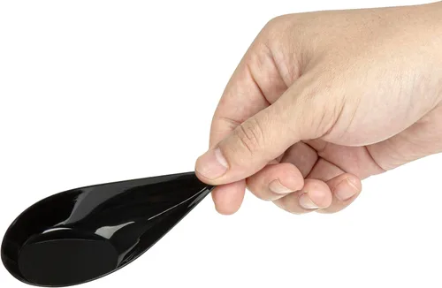 Vista 9 de Restaurantware - Cucharas de lágrima de 4 x 2 pulgadas, 20 cucharas de aperitivo - Cuenca desechable, con sangría, cucharas de degustación de Negro