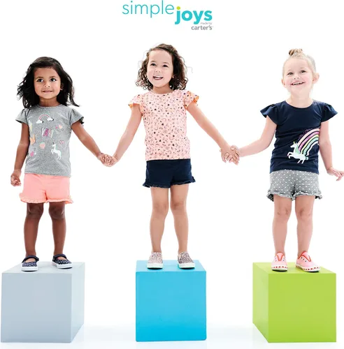 Vista 4 de Simple Joys by Carter's Toddler Girls' Short-Sleeve Shirts