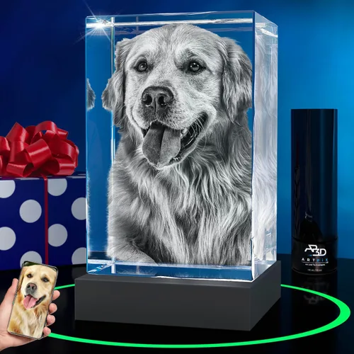Vista 14 de ArtPix 3D Foto de cristal, regalos personalizados de Navidad para mujeres, esposa, ella, él, hombres, marido, abuela, gran regalo personalizado