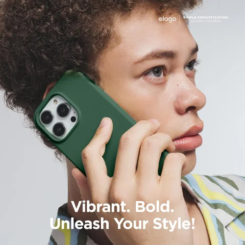 Vista 6 de elago Compatible con Funda para iPhone 15, Funda de Silicona Líquida, Cubierta Protectora de Cuerpo Completo, Resistente a Golpes, Diseño Delgado