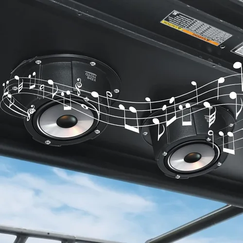 Vista 8 de KEMIMOTO 2 cajas de altavoces en ángulo, universales para altavoces de 6.5 pulgadas, compatibles con UTV, caravanas, automóviles, barcos, maleteros