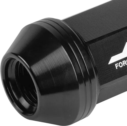 Vista 4 de J2 Engineering LN-T7-021-125-BK 20Pcs M12 x 1.25 7075-T6 Tuerca de aluminio de extremo abierto de 1.969 in con adaptador de enchufe (negro)