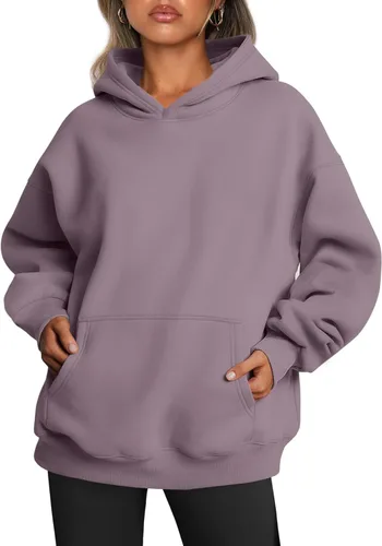 Vista 59 de Trendy Queen Sudaderas con capucha de gran tamaño para mujer, sudaderas de felpa para mujer, suéteres de moda de otoño, suéteres de invierno Lunares