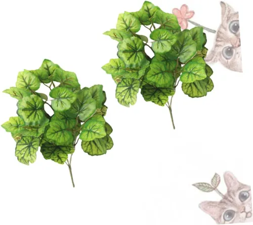 Vista 2 de COHEALI 2pcs Artificiales Decorativas para Sala Tallos de Verduría Ramas de Árbol Artificiales DIY Suministros de Navidad Ramas Verdes Imitación Boj
