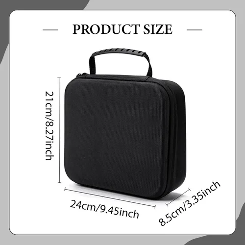 Vista 4 de Portable Carrying Case Small Electronic Accessories Storage Bag Organizer Storage Case for Phone Earbuds Mobile HDD