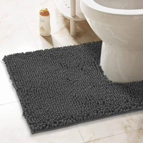 Vista 30 de Tapetes de baño pequeños de felpilla de 22 x 14 pulgadas, tapetes de baño absorbentes de felpa, de secado rápido, suaves y lavables a máquina