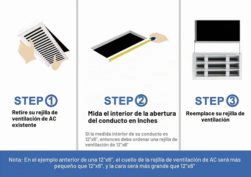 Vista 7 de BUILDMART - Cubierta de ventilación de CA moderna de 8 x 8 - Ventilación de aire negra decorativa - Difusor de ranura lineal estándar - Rejilla