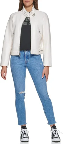 Vista 3 de Levi's Women's Faux Leather Motocross Racer Jacket (Standard and Plus)