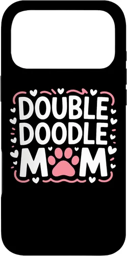 Vista 22 de Double Doodle Mom Doodle Dog Parent Family Canine Enthusiast Case for iPhone 16