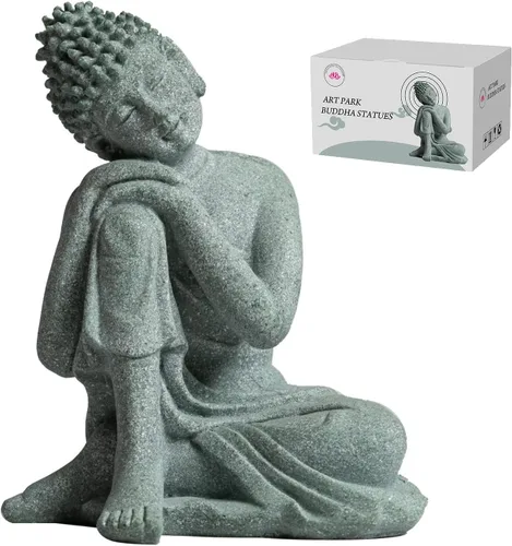 Vista 11 de Pequeña estatua de Buda para el hogar - Figura de meditación sentada de Buda hecha a mano de piedra, Buddah, Buda, Budda, estatua de Buda bebé