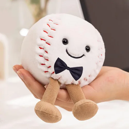 Vista 4 de Muñeco de peluche realista de felpa suave y grande para Halloween, juguete de peluche de béisbol de 6 pulgadas, el mejor cumpleaños, Navidad