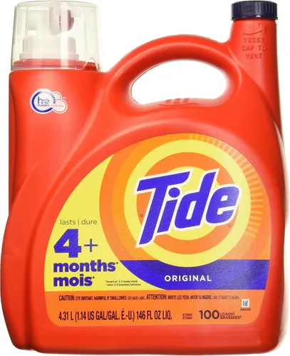 Vista 28 de Tide 13875CT Detergente líquido para ropa, original, botella de 25 onzas (caja de 6)