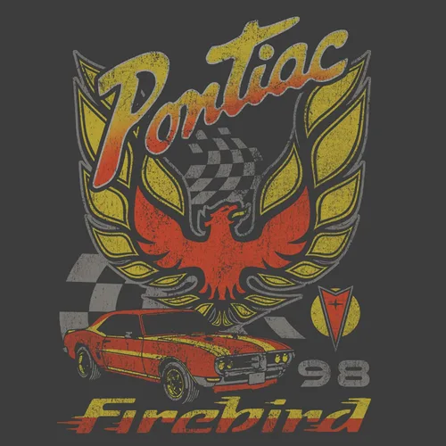 Vista 2 de Fifth Sun General Motors Firebird Race Young Men's Short Sleeve Tee Shirt