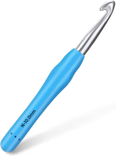 Vista 14 de SHWAKK Gancho de ganchillo pequeño, gancho ergonómico de encaje de 0.020 in, agujas de ganchillo pequeñas para manos artríticas, agujas de tejer