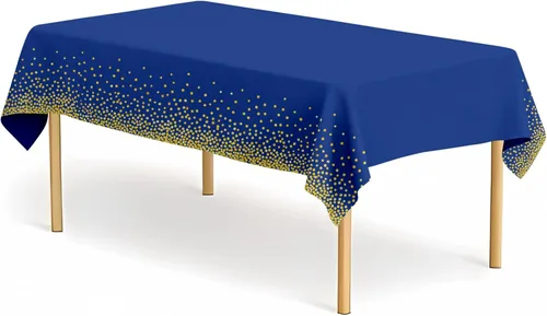 Vista 26 de Paquete de 2 manteles de plástico a cuadros en blanco y negro para fiestas, desechables de 54 x 108 pulgadas, mantel rectangular con bandera a