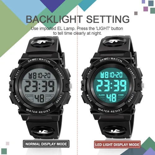 Vista 4 de ATIMO Reloj deportivo digital impermeable LED 50M para niños - Regalos para niños