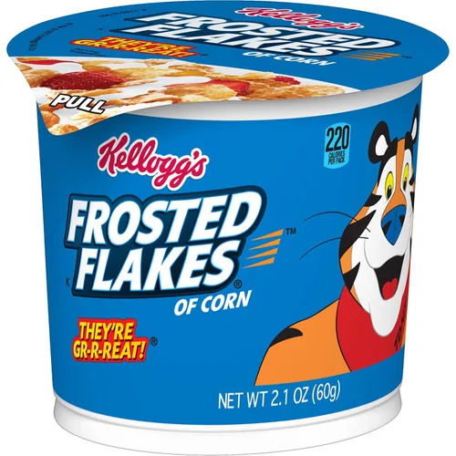 Vista 14 de Kellogg's Frosted Flakes, Cereal para el Desayuno, Original, 1 onza (paquete de 96)