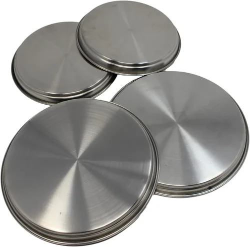 Vista 2 de Apollo 6.7 inch/8.3 inch diámetro de, acero inoxidable para placa de cocina, juego de 4