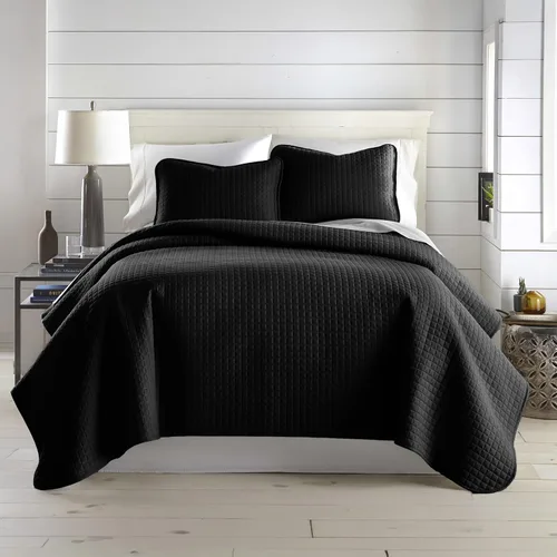 Vista 67 de Southshore Fine Living, Inc. Juego de edredón individual XL, colcha de microfibra acolchada, juego de edredón individual con funda de almohada, ropa