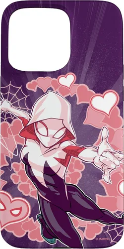 Vista 31 de Marvel Spider-Man Into The Spider-Verse Gwen Stacy Hearts - Carcasa para iPhone 17