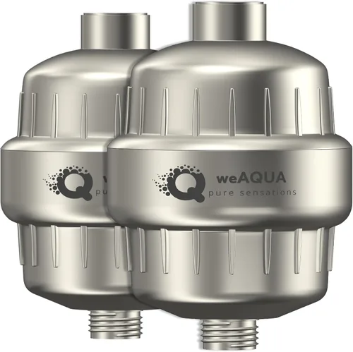 Vista 12 de WeAQUA Filtros de Ducha de Servicio Pesado Familiar Paquete de 2 – 99% de Eliminación para Agua Dura, Cloro, Fluoruro, Metales Pesados, Micro-vida