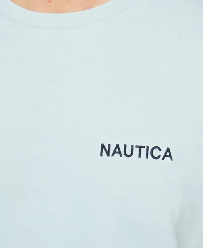 Vista 4 de Nautica - Camiseta de manga corta lisa y cuello redondo