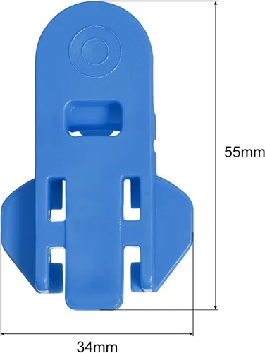 Vista 2 de uxcell Abrelatas manual fácil, 2 unidades, cubiertas de plástico para latas de bebidas, protector de tapas, abridor de botellas para refrescos, Azul